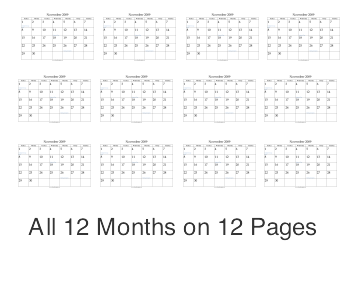 2010 Calendar (12 pages) Calendar