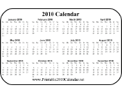 2010 Wallet Calendar calendar